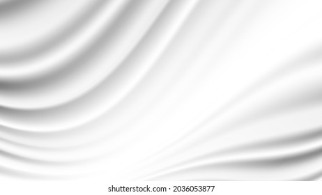 Fabric or cream waving vector illustration for background