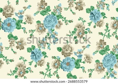fabric design for allover screen print and digital print  pattern