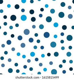 Fabric design. Blue Polka dot pattern. Colorful wallpaper vector. Trendy soft color. Decoration element. Black polka dots. Seamless fabric texture print. Surface texture. Decorative backdrop vector.