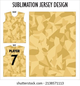 Fabric design. Pattern for sublimation. Soccer kit. Sport suit. Jersey pattern. Textile print.