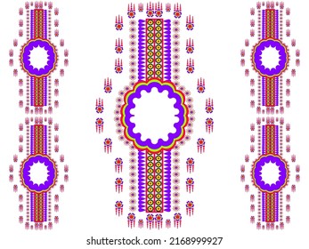 Fabric design  Tones of purple, green, lime, red.  Suitable for embroidery