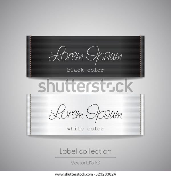 Fabric Elegant Tag Illustration Label Template Stock Vector (Royalty ...