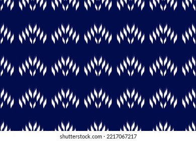 Arte de patrones de tejido étnico ikat. Patrón geométrico étnico ikat sin fisuras en las tribus. estilo mexicano. Diseño para fondo, papel pintado, ilustración, tela, ropa, alfombra, textil, batik, bordado.