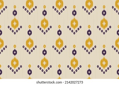 Fabric ethnic pattern art. Ikat seamless pattern in tribal. American, Mexican style. Design for background, wallpaper, vector illustration, fabric, clothing, carpet, textile, batik, embroidery.