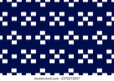 Arte de patrones étnicos de tela. Ikat patrón inquebrantable en las tribus. de estilo americano y mexicano. Diseño para fondo, papel pintado, ilustración, tela, ropa, alfombra, textil, batik, bordado.
