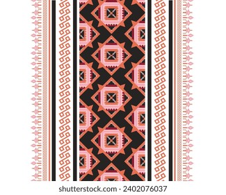 tela de patrones étnicos arte . patrón étnico sin costuras Fondo, Diseño para tela, cortina, alfombra, papel pintado, ropa, envoltura, Batik, ilustración vectorial