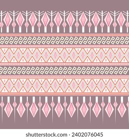 fabric ethnic pattern art . ethnic seamless pattern Background, Design for fabric, curtain, carpet, wallpaper, clothing, wrapping, Batik, vector illustration