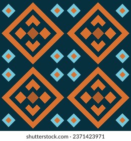 Fabric ethnic tribal pattern art. Ethnic ikat seamless pattern. American and Mexican style. Design for background, wallpaper, illustration, fabric, clothing, carpet, textile, batik, embroidery.