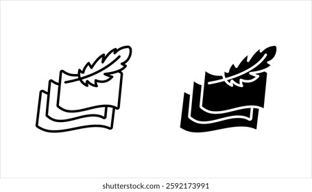 fabric with feather filler icon set, high comfort structure, less weight, vector illustration on white background.