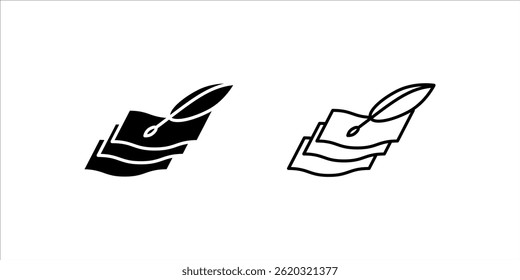 fabric with feather filler icon set, high comfort structure, less weight, vector illustration on white background.