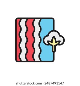Ilustración vectorial de iconos de algodón