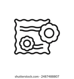 Fabric Features Fragrance Outline Icon Vector Illustration