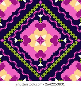 fabric florals pattern pixel geometric flat design