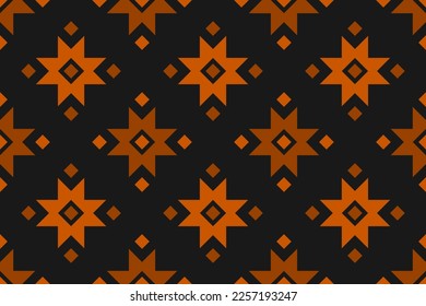 Fabric flower pattern art. Geometric ethnic seamless pattern in tribal. Design for background, wallpaper, vector illustration, fabric, clothing, carpet, textile, batik, embroidery.