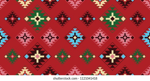 fabric folklore pattern, geometric 