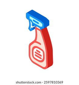 fabric freshener spray clothes care isometric icon vector. fabric freshener spray clothes care sign. isolated symbol illustration