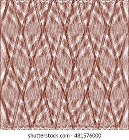 Fabric with geometric pattern. Monochrome. Abstract vector.