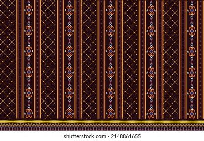 Fabric geometric textile pattern ikat