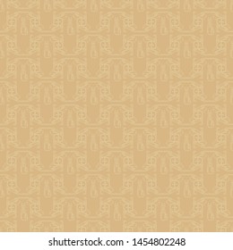 Fabric geometrical seamless cat pattern 