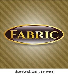 Fabric golden badge