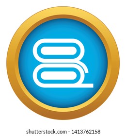 Fabric icon blue vector isolated on white background for any design