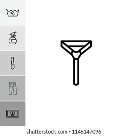 Fabric icon. collection of 6 fabric outline icons such as spray bottle, foot carpet, laundry, tie. editable fabric icons for web and mobile.