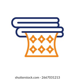 Fabric Icon color line Vector Illustration