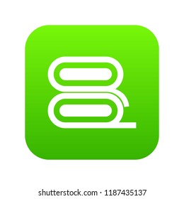 Fabric icon digital green for any design isolated on white vector illustration