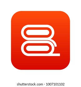 Fabric icon digital red for any design isolated on white vector illustration