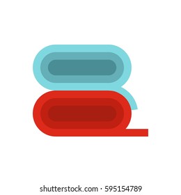 Fabric icon in flat style isolated on white background vector illustration