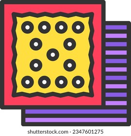 Fabric Icon image. Suitable for mobile application.