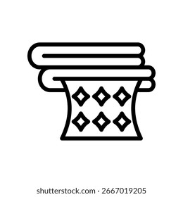 Fabric Icon Line Vector Illustration