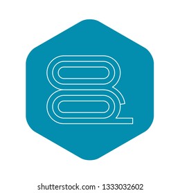 Fabric icon. Outline illustration of fabric vector icon for web