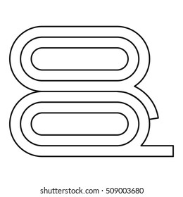 Fabric icon. Outline illustration of fabric vector icon for web