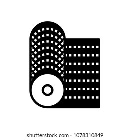 fabric icon, vector illustration