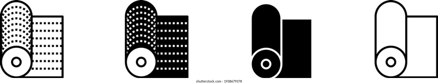 fabric icon , vector illustration