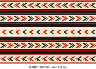 Fabric ikat Muster Kunst. Geometrisches ethnisches nahtloses Muster traditionell. Amerikanischer, mexikanischer Stil. Design für Hintergrund, Tapete, Illustration, Stoff, Kleidung, Teppich, Textilien, Batik, Stickereien.