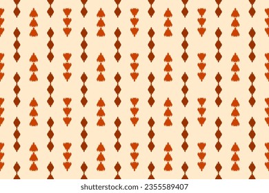 Arte de patrones de ikat de tela. Patrón geométrico étnico sin costuras tradicional. de estilo americano y mexicano. Diseño para fondo, papel pintado, ilustración, tela, ropa, alfombra, textil, batik, bordado.