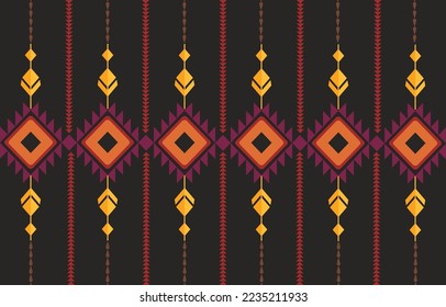 Stoffkat-Muster geometrische ethnische traditionelle Stickereien.Design für Hintergrund, Teppich, Matte, Kleidung