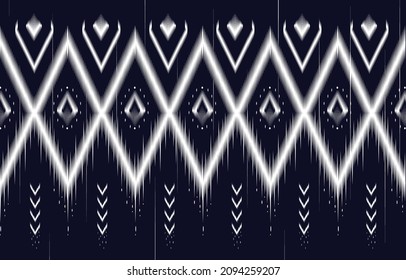fabric ikat print art ethnic illustration embroidery style vectorBeautiful Ethnic abstract ikat art Mexican carpet wallpaper clothing wrapping Batik