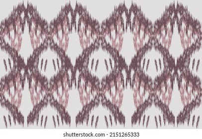 Gewebe ikat nahtlose Muster geometrische ethnische traditionelle Stickereistil.Design für Hintergrund, Teppich, Matte, Sarong, Kleidung, Vektorgrafik.
