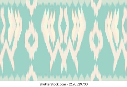 fabric ikat seamless pattern geometric ethnic traditional embroidery style.Design for background,carpet,mat,sarong,clothing,Vector illustration.