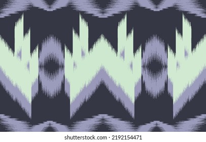 tela ikat patrón sin fisuras estilo de bordado geométrico étnico tradicional.Diseño para fondo, alfombra, alfombra, sarong, ropa, ilustración vectorial.