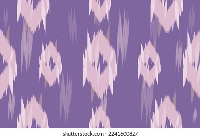 fabric ikat seamless pattern geometric ethnic traditional embroidery style.Design for background,carpet,mat,sarong,clothing,Vector illustration.