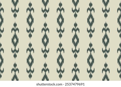 Fabric Ikat seamless pattern in tribal. Native ethnic style carpet. folk embroidery. Design for background, clothing, rug, textile, batik.