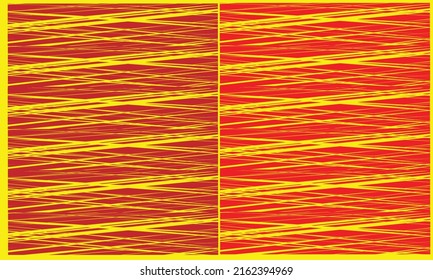 fabric with irregular stripes motif in red and yellow colors