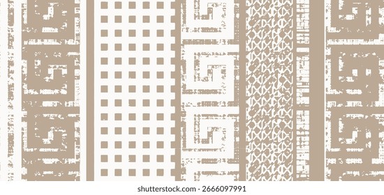 fabric jacquard weave linen abstract shapes geometry seamless patterns geometric trendy retro style. Floral fabric weave linen abstract stripes seamless patterns geo for, bag, curtain, bed cover, wear