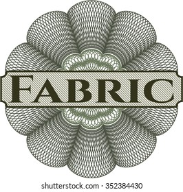 Fabric linear rosette