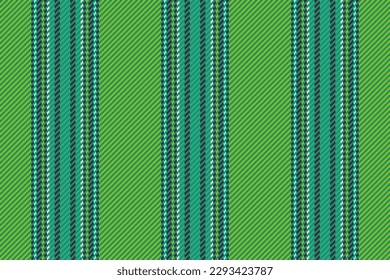 Fabric lines textile. Seamless vertical stripe. Texture pattern vector background in green and turquoise colors.