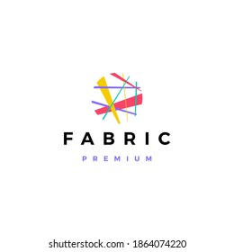 fabric logo vector icon illustration